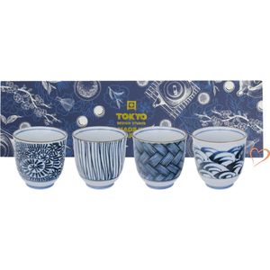 Tokyo Design Studio Theekopjes Cadeau Set 4pcs 8×7.9cm 160ml