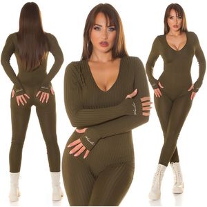 Koucla jumpsuit khaki maat S