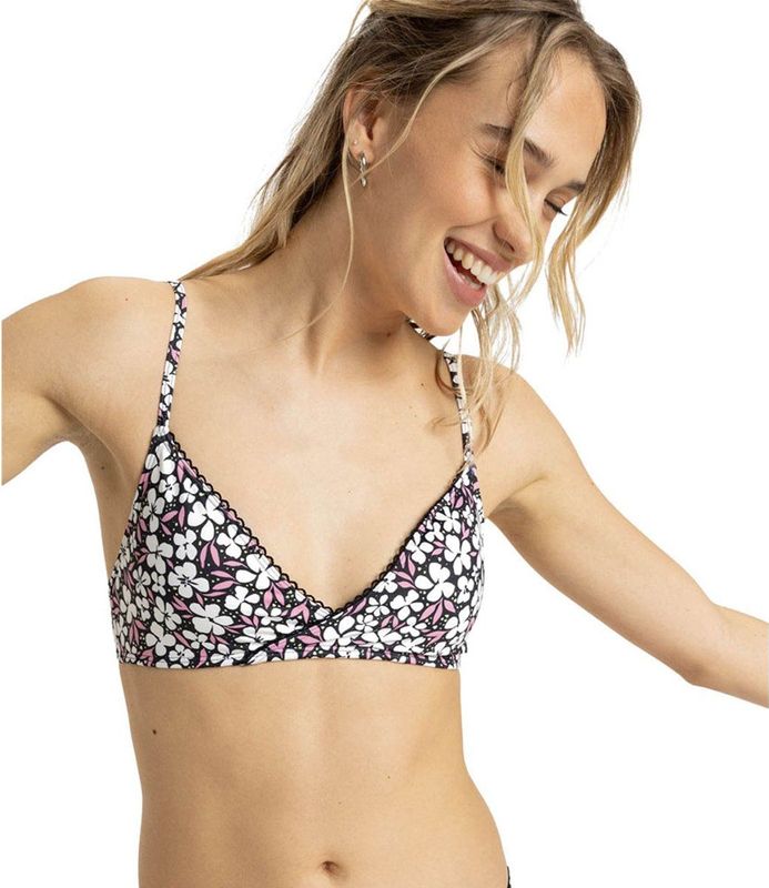 Roxy Into The Sun Fixed Tri Bikinitop Zwart XS Vrouw