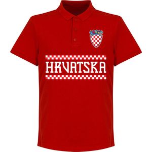 Kroatië Team Polo - Rood - 5XL