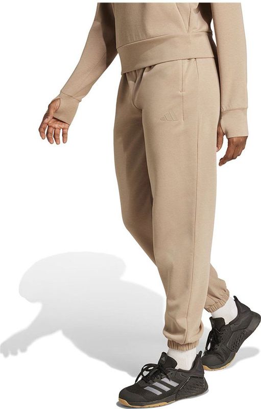 adidas Mujer D4T Workout Warm Up Pants, chalky brown, S Tall