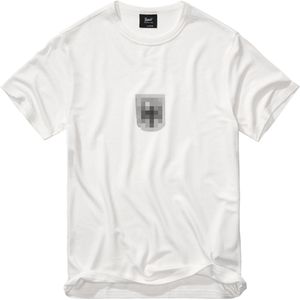 Brandit - Shirt - Wit - Katoen - Normale Pasvorm - Kwartmouw