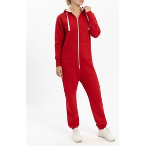 Rode Onesie - Huispak - Onesie mannen - Onesie Vrouwen - Maat XS