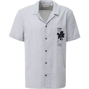 s.Oliver - Hemd - Gestreept - Katoenmix - Normale Pasvorm