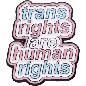 Pin Broche - enamel pin - kledingspeld - Trans human rights