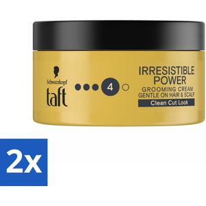 Taft - Irresistible Power 4 - Grooming Cream - Gladde finish - 100 ml - Voordeelverpakking - 2 stuks