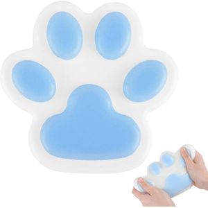 Nieuwe Blauwe Kat Paw Squishy Speelgoed - Stressverlagend en Focusverhogend - Geschikt voor Tieners en Volwassenen - Ideaal als Geschenk