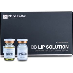 Dr. Drawing - BB Lip Solution - Lip Scrub 3x 7ml - Lip Booster 2x 7ml