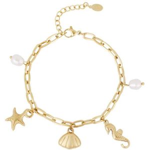 Armband strandbedels - Goudkleur