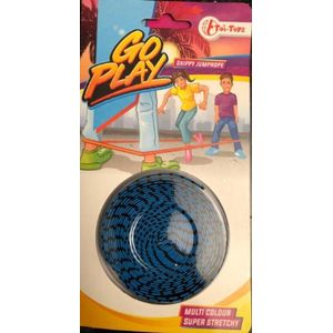 Skippy Jumprope | Springelastiek | blauw/Zwart - springtouw