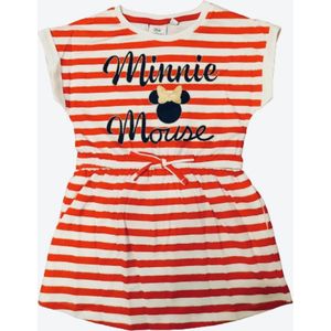 Disney Minnie Mouse jurk/tuniek - rood gestreept - maat 122/128 (8 jaar)