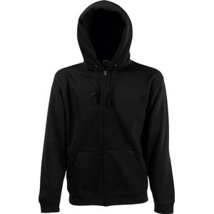 Fruit Of The Loom Heren Sweatshirt Met Capuchon (Zwart)