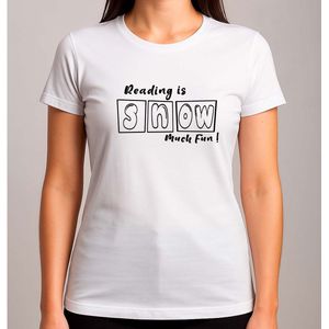 reading is Snow Much Fun - T Shirt - BookLover - Cute - PositiveVibes - BookAddict - Boekenliefde - Vibes - IkLees - Boekenworm