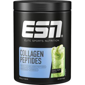 ESN Collagen Peptides, Green Apple, 300 g – 20 Porties Collageenpoeder met Vitamine C & Mineralen