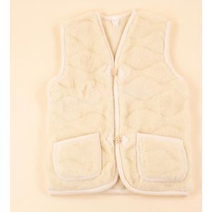 Moonrise wollen vest dames beige 3D L
