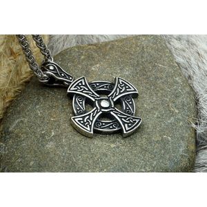[Two Ravens] Keltisch Kruis Ketting - Keltische Knoop Hanger - Mythologie - Asatru