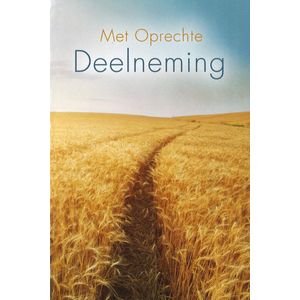 MGPcards - 6x dubbele wenskaart met envelop - Deelneming - Zonder tekst - 11,5 x 17 cm