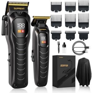 Professionele Draadloze Tondeuse voor Heren met LED Display