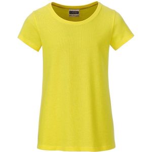 James and Nicholson Meisjes Basic T-Shirt (Geel)
