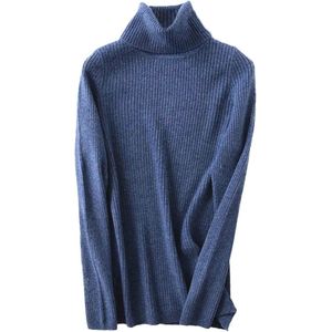 Dames Warme Zachte Gebreide Turtleneck Trui