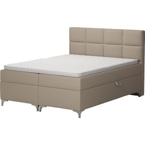 Springcrest® Luxe Boxspringset met Opbergruimte - Bed - 180x200 cm - Beige