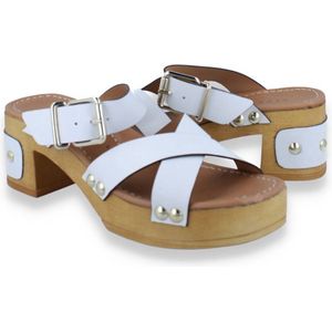 Pedro Miralles Dames Klomp Off White | Wit | Maat: 37
