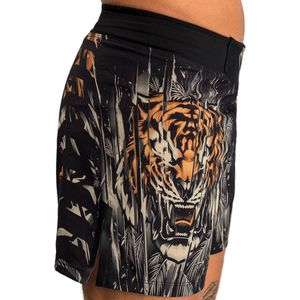 Venum Tiger Fight Shorts Zwart Neon Oranje - XS