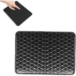 manicure mat - Pu leer - aanvulling voor armkussen en handkussen voor manicure - Zwart - Makkelijk schoon te maken - nagelstyliste hulpmiddel