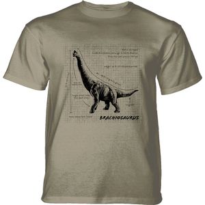 T-shirt Brachiosaurus Fact Sheet Beige KIDS S