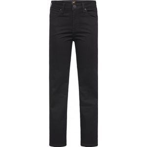 Jean Dames W30/L33 Lee Black Rinse 82% Katoen, 16% Polyester, 2% Elasthan