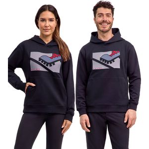 FALKE TK 130 Years verwarmend katoen hoodie heren zwart - maat XS