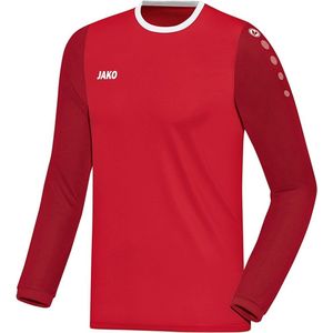 Jako Leeds Voetbalshirt Lange Mouw Kinderen - Rood / Donkerrood | Maat: 116