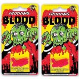 8x stuks horror kunstbloed capsules voor in de mond - Nepbloed - Halloween verkleedaccessoires