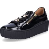 Sportschoenen - Lage Sneakers - Zwart - Lak - Ritssluiting