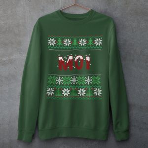 Amsterdam Kersttrui Groen Merry XXXmas - Maat XXL - Uniseks Fit - Kerstkleding Voor Dames & Heren