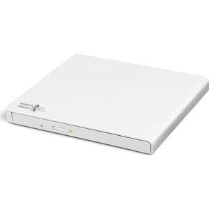 Externe draagbare super-multi dvd-brander Ultra Slim USB 2.0 DVD+/-RW CD-RW DVD-ROM/RAM compatibel tv-aansluiting compatibel met Windows 10 en Mac OS wit. Externe dvd speler