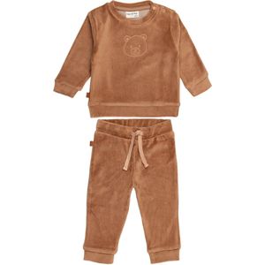 Frogs and Dogs - F&D Velour Baby Pyjama | Beverbont meisjes jongens - Katoen - Maat 74