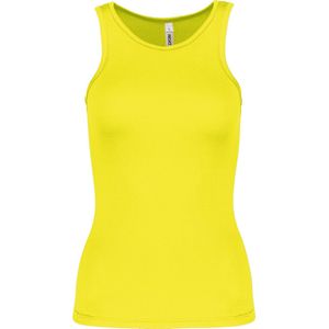 Damessporttop overhemd 'Proact' Fluorescent Geel - L