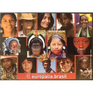 Bpost - 2 zegels - Verzending België - Tarief BE3 - Europalia.brasil - arts festival