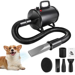 Instinct® HondenFohn - 2000W - 2.7 PK - Instelbare Snelheid - Temperatuurregeling - 44x20x16 cm - Zwart - Verzorging