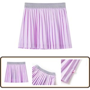 Kinderplooirok 92 lila - Comfortabel & Stijlvol Kinderrok - Meisjesrok - Kindermode - Kinderkleding - Lila Jurk