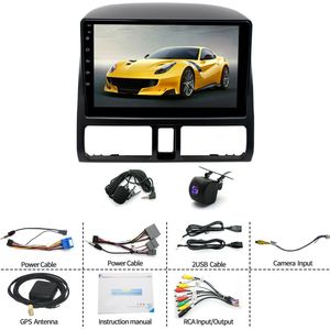 9-Inch 2 Din Android 14 Car Stereo for Honda CR-V 2001 - 2006, 4G+64G Configuration, Supports CarPlay, Android Auto, GPS Navigation, Bluetooth, FM Radio and SWC, Equipped with Backup Camera and Microphone