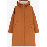 Sissy-Boy - Donkeroranje parka met uitneembare faux fur voering