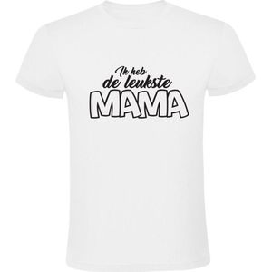 Ik heb de leukste mama Heren T-shirt | Moederdag | oma | moeder | Wit