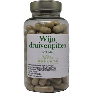 Herbes D'elixir Wijn druivenpitten capsules - 350 mg per capsule - 100 stuks - Vegan