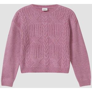 Gebreide Trui - Korte Ruimvallende Trui - Kabelpatroon