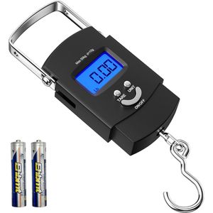 Draagbare elektronische weegschaal met LCD-display - Max. 50 kg, Perfect voor reizen en vissen