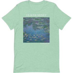 Famous Piece - Kunst T-shirt - Claude Monet 'Water Lilies' - Unisex - Mint - XL