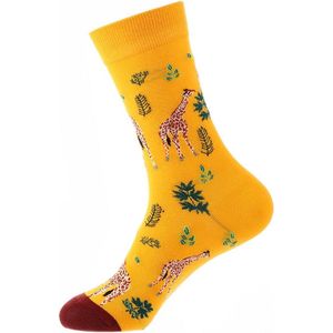Sokken - Giraffe - Katoen - Unisex - Schoenmaat 38-45