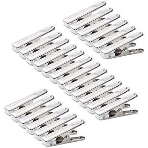 Duurzame roestvrijstalen wasknijpers met grip - 80 stuks voor kleding en handdoeken